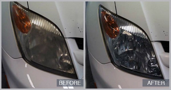 Headlight Restoration Before and After at Snow Hill Auto Body in Snow Hill MD