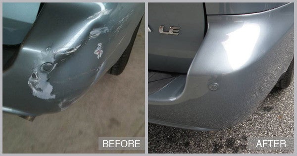 2013 Toyota Sienna Before and After at Snow Hill Auto Body in Snow Hill MD